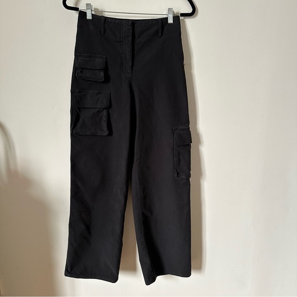 Wilfred Aritzia High-Rise Twill Picture Black Cargo Pants Size 4 - Picture 6 of 10